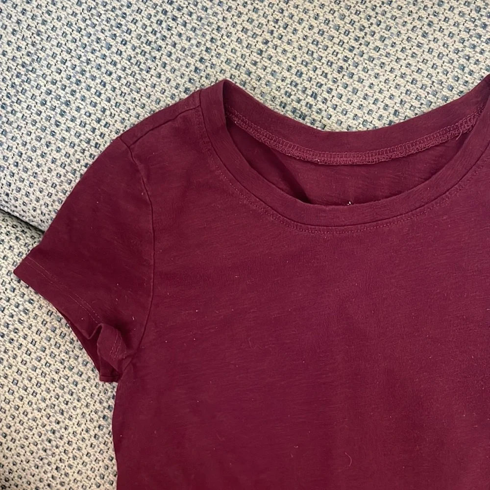 Girls Justice Shirt, Size 8, Maroon